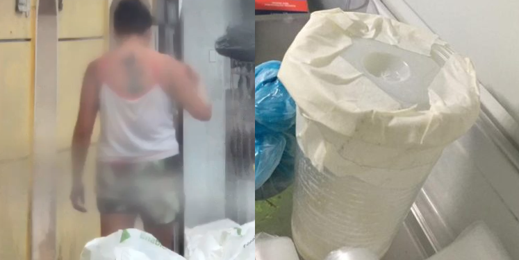 Toda a ação foi filmada por câmeras de segurança. Foto: Reprodução