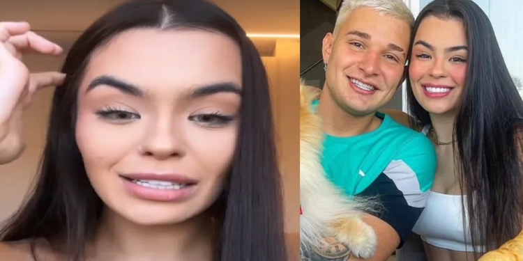 Bia ainda expôs o vídeo dele saindo do motel. Foto: Reprodução