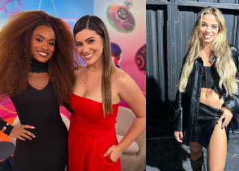 As apresentadoras falaram sobre o término de Key e Gustavo. Foto: Reprodução