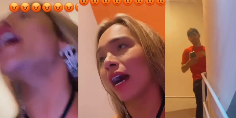 Luanna Pantoja estava enlouquecida e com raiva após ser enganada. Foto: Reprodução