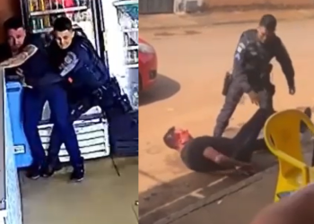 O PM deu uma versão e a vítima deu outra. O caso é investigado. Foto: Reprodução