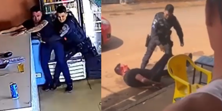 O PM deu uma versão e a vítima deu outra. O caso é investigado. Foto: Reprodução