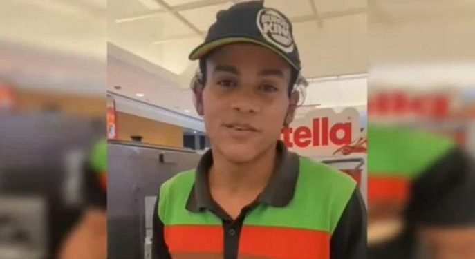 O rapaz disse que já havia levado uma advertência. Foto: Reprodução