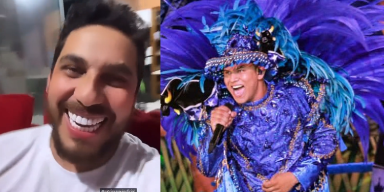 O levantador de toadas do Garantido resolveu brincar com a situação. Foto: Reprodução