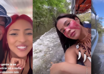 Kerline fez vários passeios e ainda encontrou Ruivinha de Marte. Foto: Reprodução