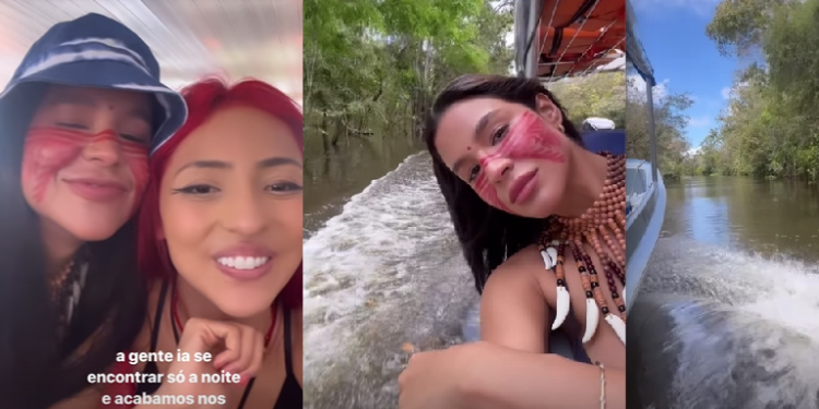 Kerline fez vários passeios e ainda encontrou Ruivinha de Marte. Foto: Reprodução