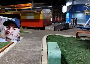 O crime ocorreu na praça do município. Foto: Reprodução