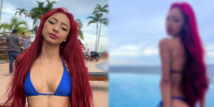 A amazonense surpreendeu com um biquíni azul. Foto: Reprodução/Instagram