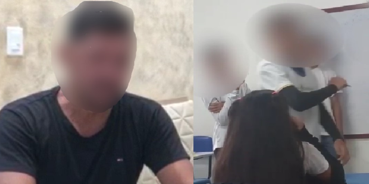 O homem chorou e disse que o filho sofria bullying. Foto: Reprodução