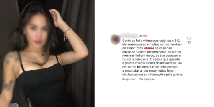 A jovem contou como era ameaçada. Foto: Reprodução