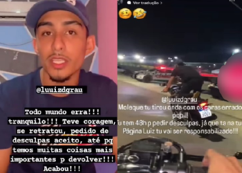 O influenciador disse que foi um momento de 'leseira'. Foto: Reprodução/Instagram