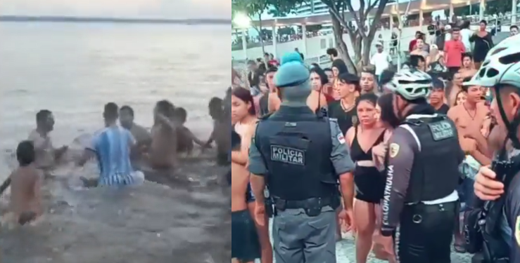 O caso aconteceu no domingo e a Polícia Militar foi acionada. Foto: Reprodução