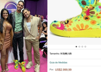 O calçado da marca Adidas é considerado de luxo. Foto: Reprodução