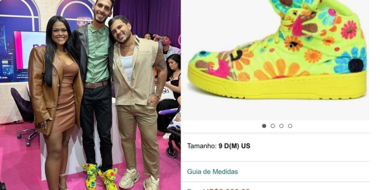 O calçado da marca Adidas é considerado de luxo. Foto: Reprodução