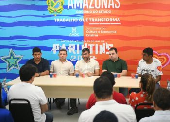 Com mais esse repasse, o valor total investido estadual para os dois bumbás chega a R$ 12 milhões. Foto: Tácio Melo / Amazonastur