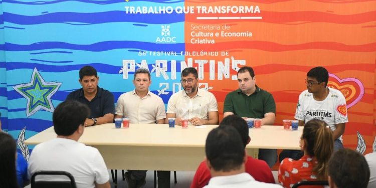 Com mais esse repasse, o valor total investido estadual para os dois bumbás chega a R$ 12 milhões. Foto: Tácio Melo / Amazonastur