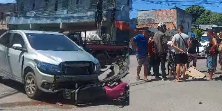 O acidente ocorreu no início da tarde desta quarta-feira (28). Foto: Reprodução
