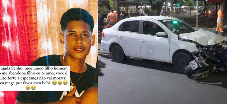 O garoto foi internado em estado grave. Foto: Reprodução