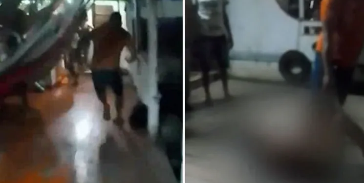 O homem ainda tentou fugir, mas foi pego por testemunhas. Foto: Reprodução