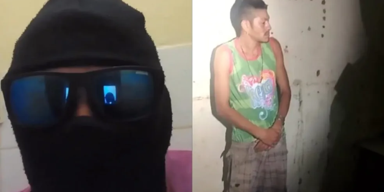 O homem ainda afrontou um policial da cidade. Foto: Reprodução