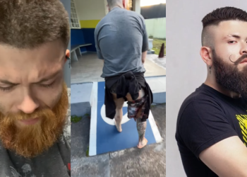 O homem de 28 anos faz uso de entorpecentes e reagiu à prisão. Foto: Reprodução