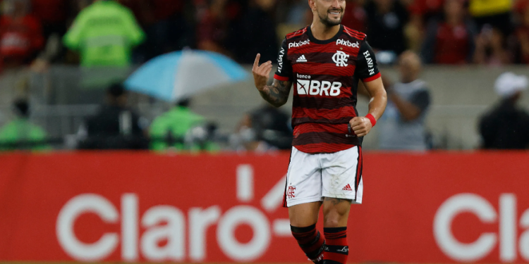 Arrascaeta e Gabigol marcaram os gols da vitória. Foto: Reprodução