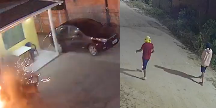 O crime ocorreu nessa madrugada e a dupla é procurada. Foto: Reprodução