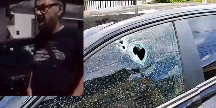 O crime ocorreu na madrugada quando o investigador estava no carro com a esposa. Foto: Reprodução