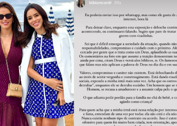 A irmã de Bruna Biancardi saiu em sua defesa. Foto: Reprodução