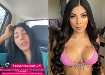 A influenciadora disse que está bem e ressaltou que não foi presa. Foto: Reprodução