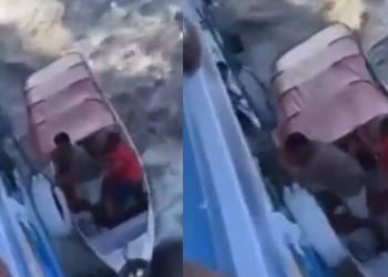 Os brincantes dão todo tipo de jeito para não perder o barco. Foto: Reprodução