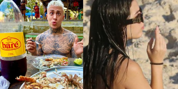 Os dois pegaram uma praia junto com amigos. Foto: Reprodução