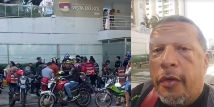 O homem disse que o morador o chamou de vagabundo e preguiçoso. Foto: Reprodução