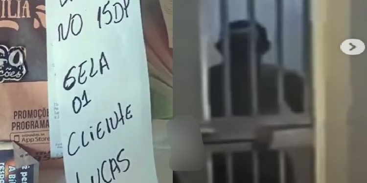 O influenciador foi preso no 15º DIP. Foto: Reprodução