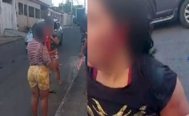 A mulher foi presa e a ferida encaminhada ao hospital. Foto: Reprodução