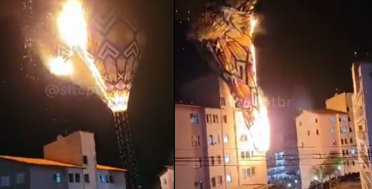 Soltar balão é crime ambiental. Foto: Reprodução