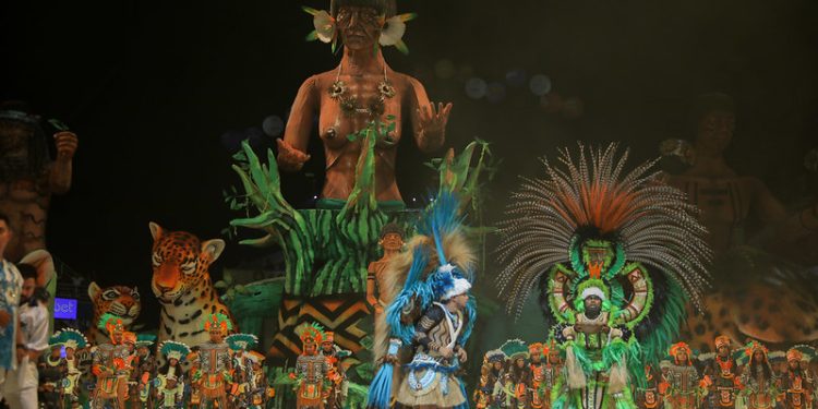 O bumbá foi campeão em 2022 e busca o bicampeonato. Foto: Alex Pazuello/Secom