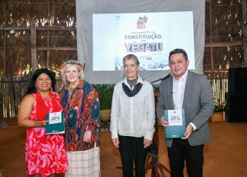 O ato foi realizado em São Gabriel da Cachoeira (a 852 quilômetros de Manaus). Foto: Ricardo Machado