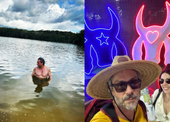 O ator esteve na cidade com vários famosos. Foto: Reprodução