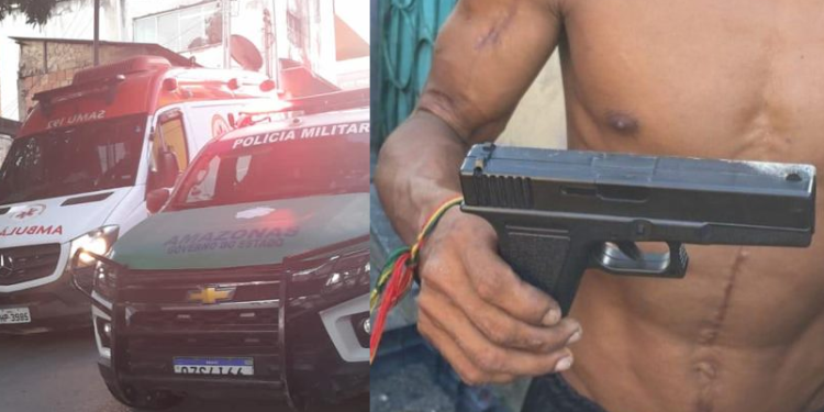 Com o suspeito foi encontrado ainda uma arma falsa. Foto: Reprodução