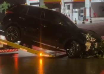 O acidente ocorreu na noite desta sexta-feira (21). Foto: Reprodução