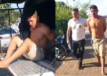 O homem foi preso em flagrante. Foto: Reprodução