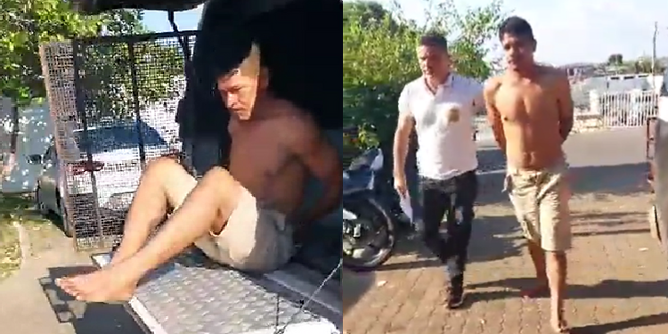 O homem foi preso em flagrante. Foto: Reprodução