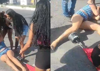 A briga aconteceu na manhã deste sábado (15). Foto: Reprodução