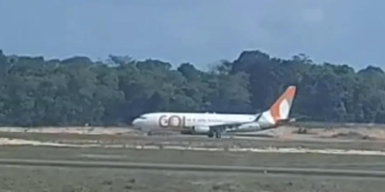 O pouso ocorreu sem nenhum problema. Foto: Reprodução