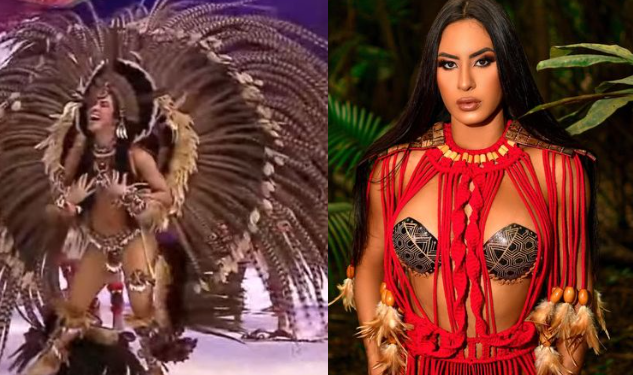 Assim que entrou, Isabelle teve problema com o sutiã. Foto: Reprodução