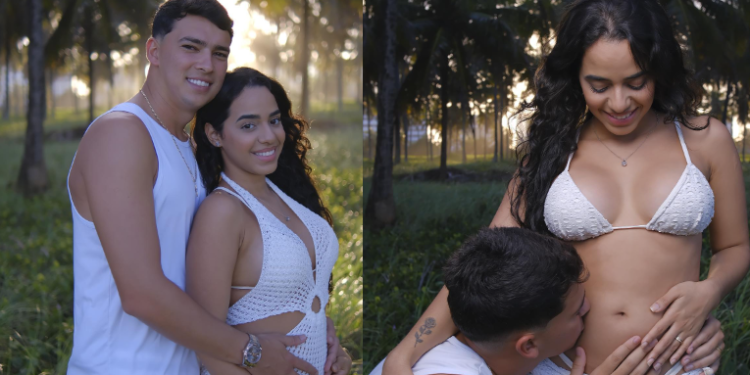 O casal fez um ensaio temático para contar a novidade. Foto: Reprodução