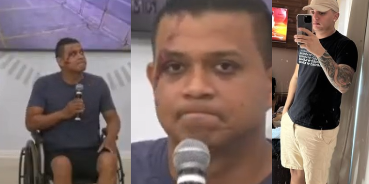 O homem disse ainda que teve perda total da moto. Foto: Reprodução