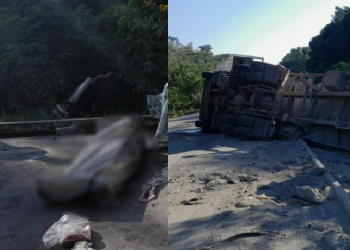 O acidente ocorreu na manhã deste domingo (23). Foto: Reprodução