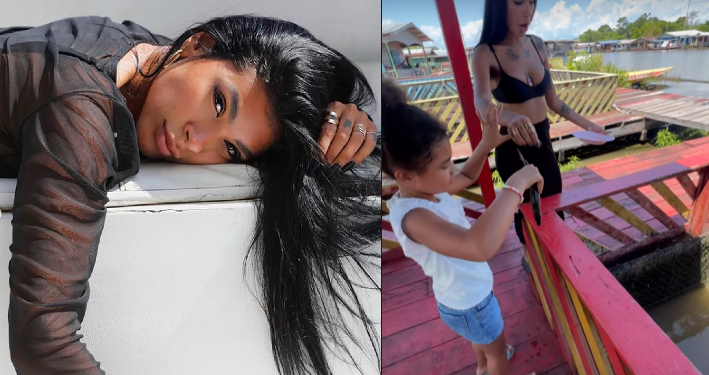 A cantora aproveitou para fazer um ensaio sensual. Foto: Reprodução